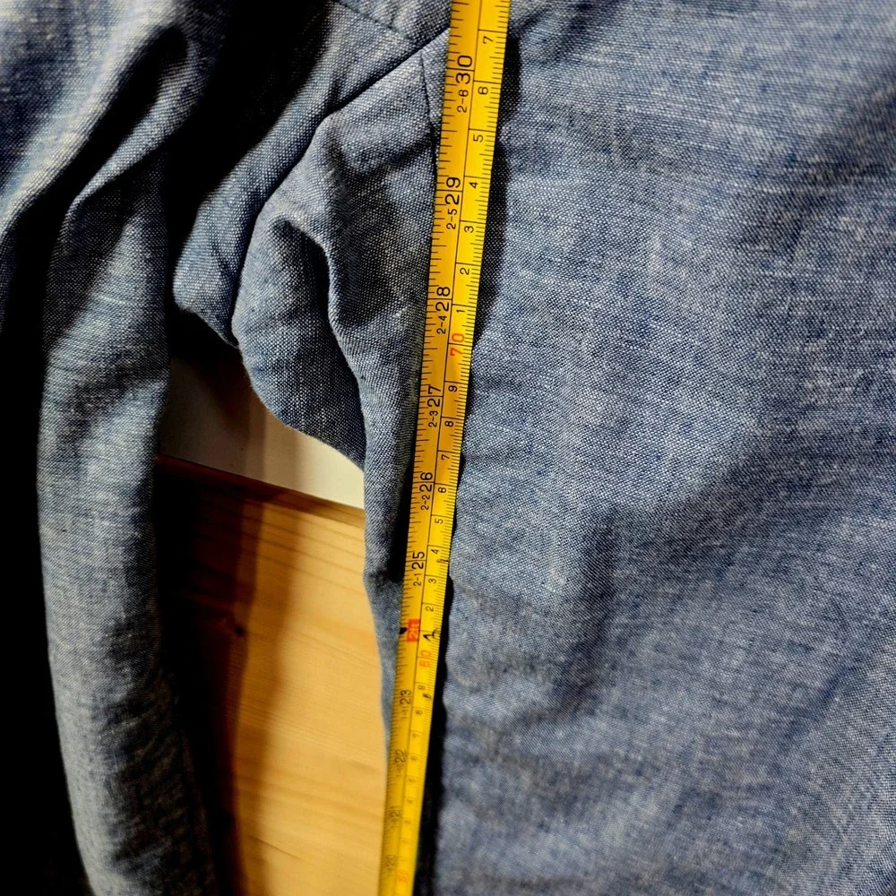 Joseph Abboud Mens Linen Cotton Casual Dress‎ Pants 44x30 Blue Summer Trousers